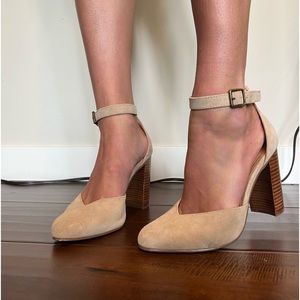 Soludos tan wedge heels, size 7.5